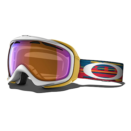 Snowboardové brýle Oakley Elevate ripped n torn white orange | h.i. persimmon 2015 - 1