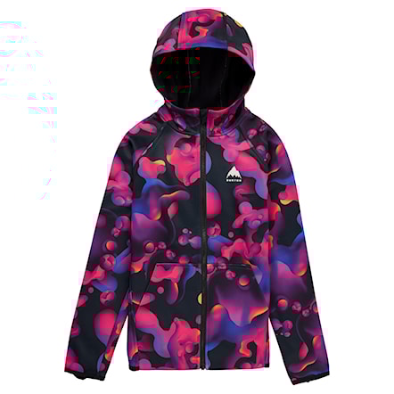 Technická mikina Burton Kids Crown Weatherproof FZ lava lamp 2026 - 3