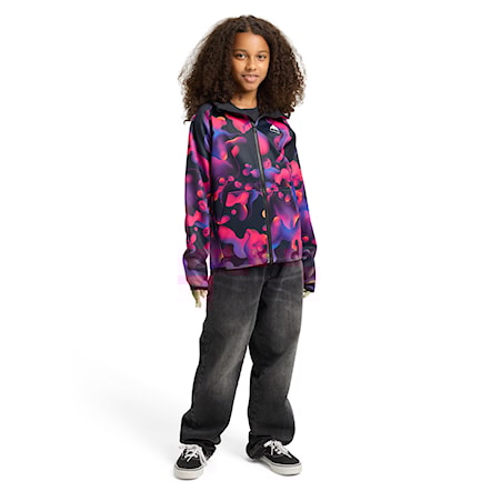 Technická mikina Burton Kids Crown Weatherproof FZ lava lamp 2026 - 4
