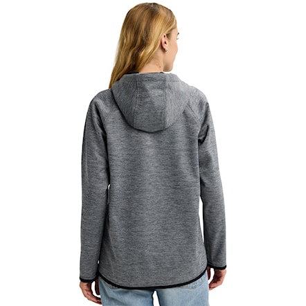 Technická mikina Burton Wms Crown Weatherproof PO true black heather 2026 - 2