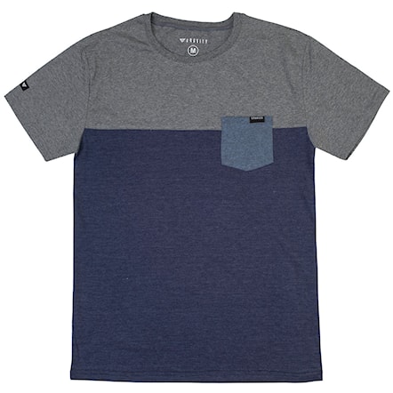 T-shirt Gravity 3-Tone Pocket grey/indigo heather 2016 - 1