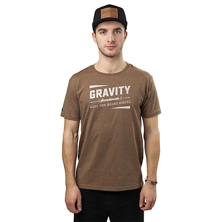 Tričko Gravity Jeremy mocca heather 2017 - 1