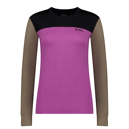 Tričko Mons Royale Wms Yotei Merino Ls purple bolt/walnut/black 2026 - 3