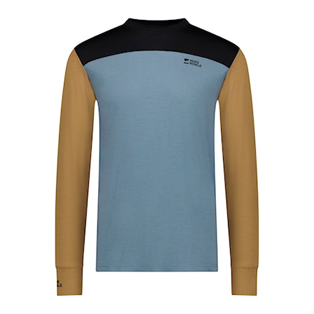 Tričko Mons Royale Yotei Merino Ls goblin blue/toffee/black 2026 - 3