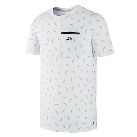 Tričko Nike SB Dri-Fit Beamis Pocket white/wolf grey/black 2015 - 1