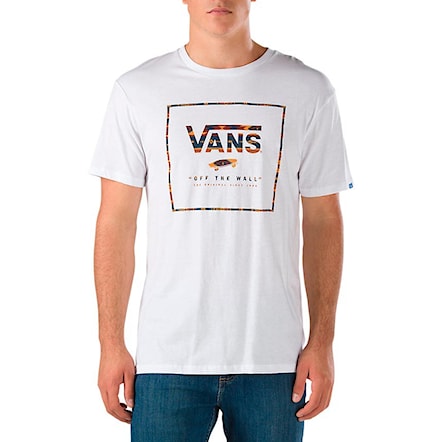 T-shirt Vans Boxed In white/true native stripe 2016 - 1
