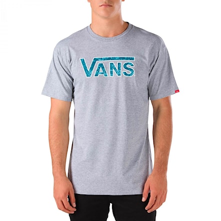 T-shirt Vans Classic Logo heather grey/indigo bloom 2016 - 1