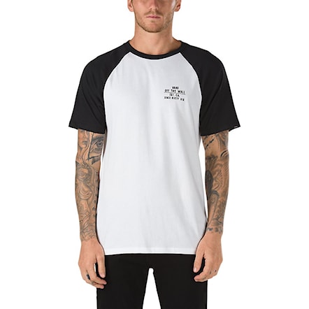 T-shirt Vans Fixed Ss Raglan white/black 2016 - 1