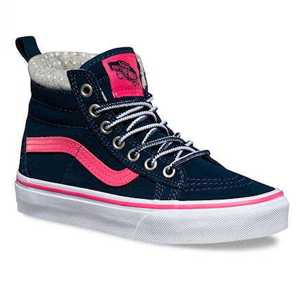 Winter Shoes Vans Sk8-Hi Mte navy/pink 2016 - 1
