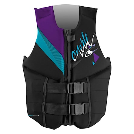 Wakeboard Vest O'Neill Wms Reactor 3 black/turquoise/u.v. 2016 - 1