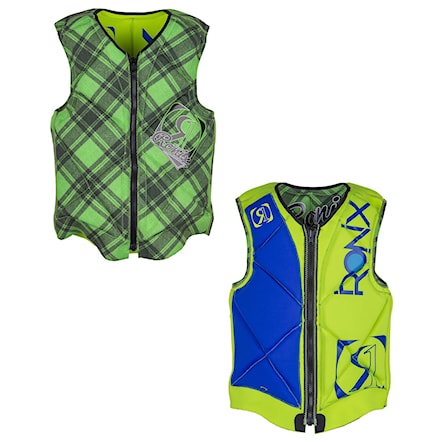 Vesta na wakeboard Ronix Party Reversible mike lime pld/highlighter yellow 2016 - 1