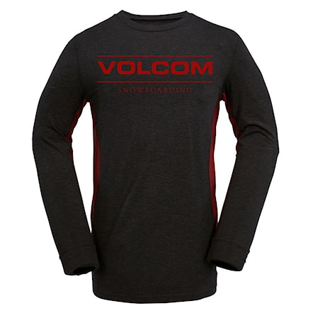 T-shirt Volcom Tds Base Layer Crew heather black 2017 - 1