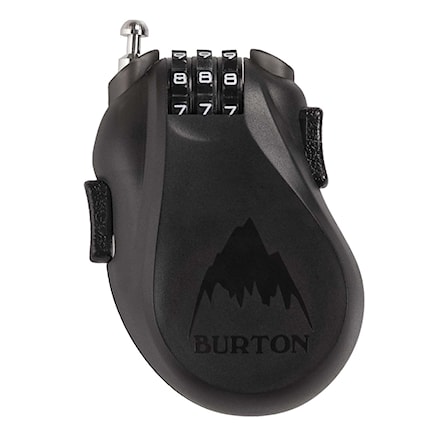 Zámok na snowboard Burton Cable Lock translucent black - 1