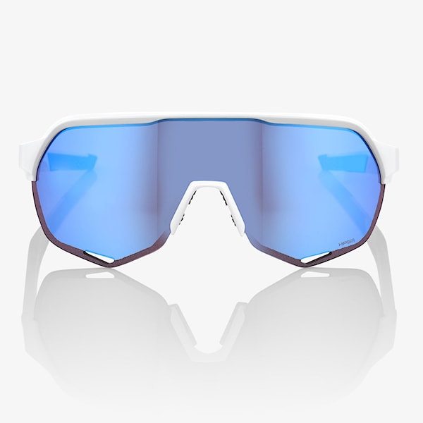 Bike Eyewear 100% S2 matte white | hiper blue multi mirror 2025