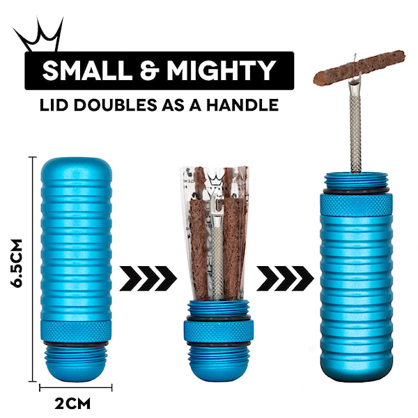 Oprava defektu Peaty's Holeshot Tubeless Puncture Plugger Kit white