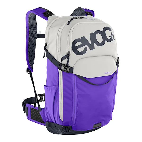 Bike batoh EVOC Stage 18 sand/violet