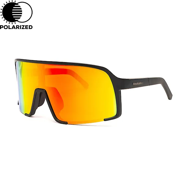 Bike okuliare Horsefeathers Magnum matt black | mirror red