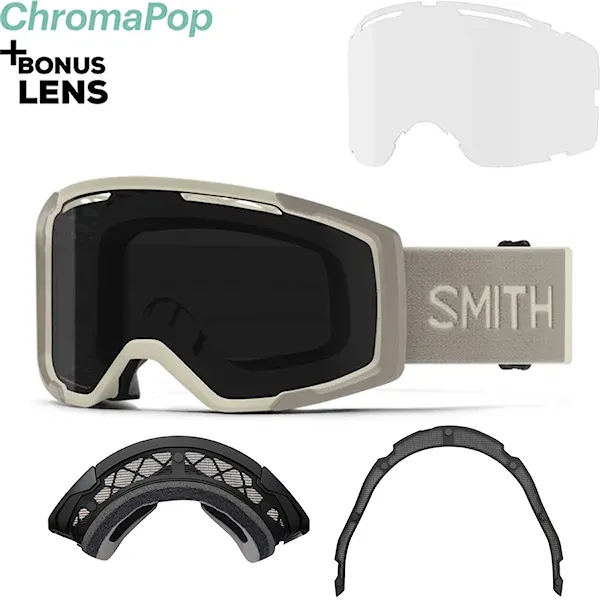 Okulary rowerowe Smith Rhythm MTB + Dirt Screen chalk | cp sun black+clear 2026