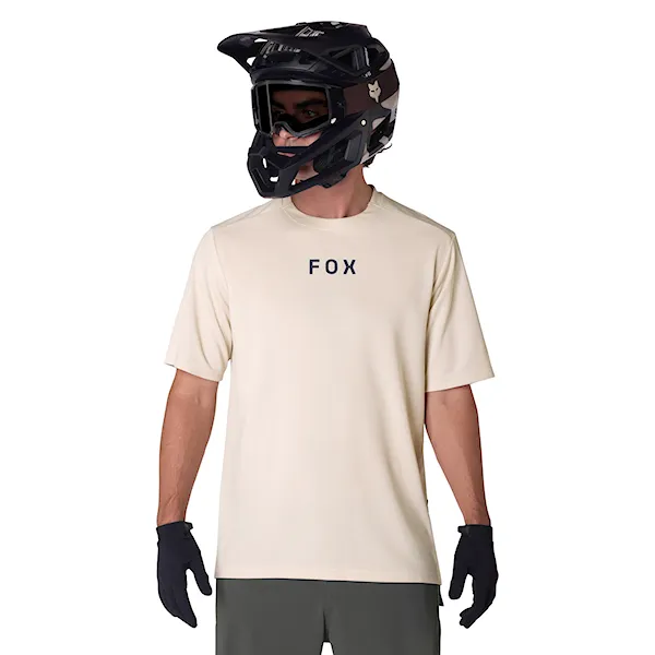 Bike dres Fox Ranger SS Jersey Wordmark chalk 2026