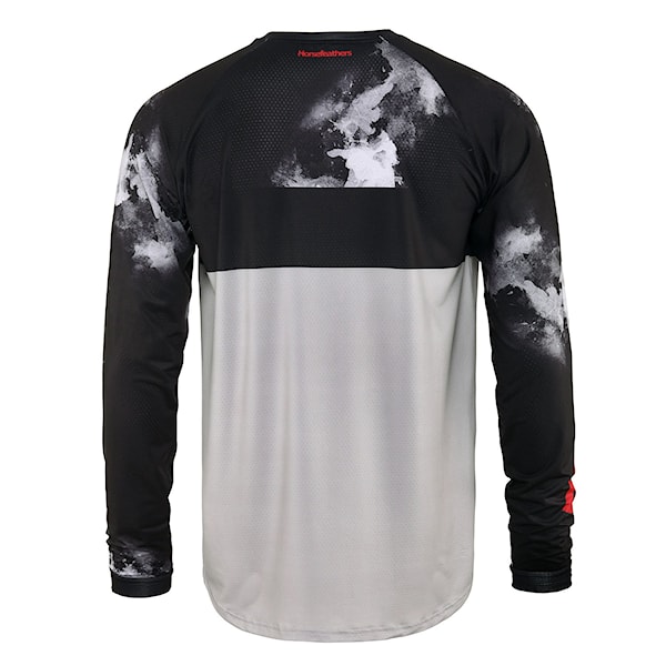 Bike Jersey Horsefeathers Quantum LS greyscale 2023