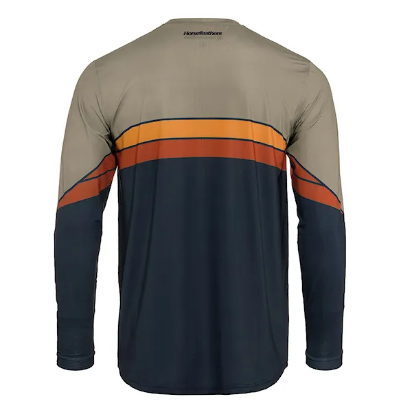 Bike dres Horsefeathers Quantum LS indigo/taupe 2026
