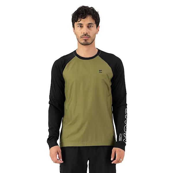 Bike dres Mons Royale Tarn Merino Bike Wind Jersey fern/black 2025