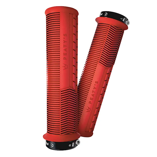 Bike gripy Peaty's Monarch Mushroom Thin red