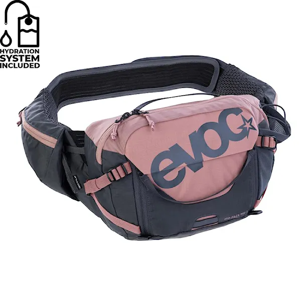 Bike Hip Bag EVOC Hip Pack Pro 3 + Hydration Bladder 1,5 dusty pink/carbon grey