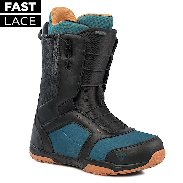 Snowboard Boots Gravity Recon Fast Lace black/blue/rust 2020