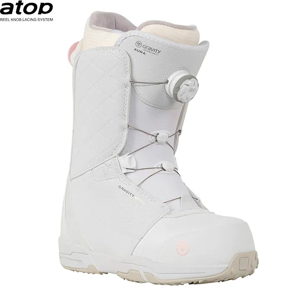 Buty snowboardowe Gravity Aura Atop white 2026