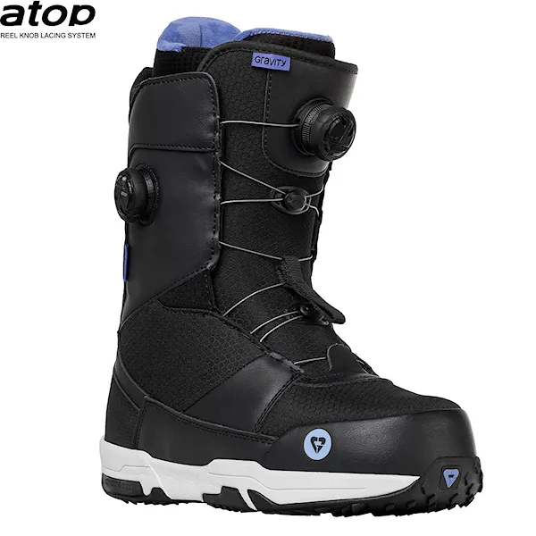 Topánky na snowboard Gravity Sage Dual Atop black/lavender 2024