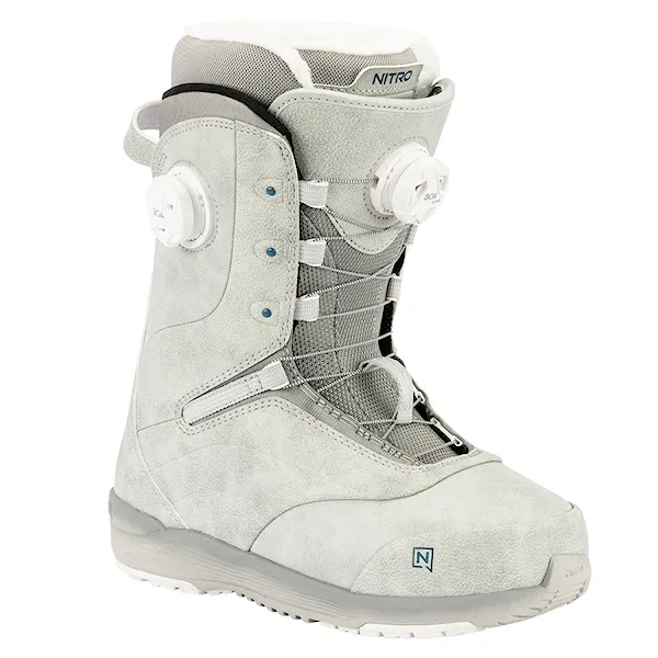 Topánky na snowboard Nitro Crown BOA light grey 2026
