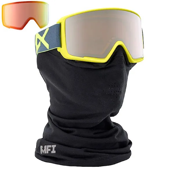 Snowboard Goggles Anon M3 Mfi lemonade | silver amber+red ice 2016