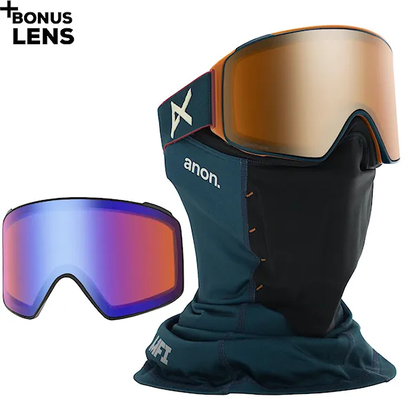 Snowboard Goggles Anon M4 Cylindrical royal | sonar bronze+sonar blue 2020