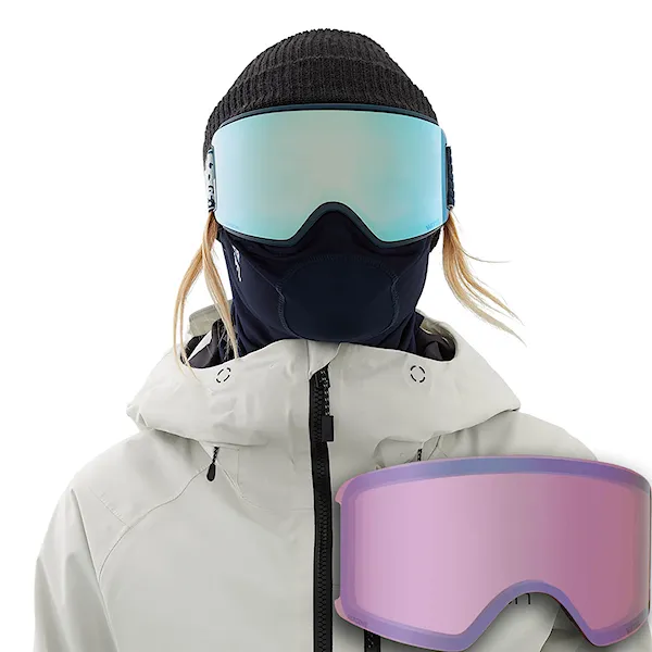 Snowboard Goggles Anon Wm3 MFI noom | perc.var.blue+perc.cloudy pink 2021