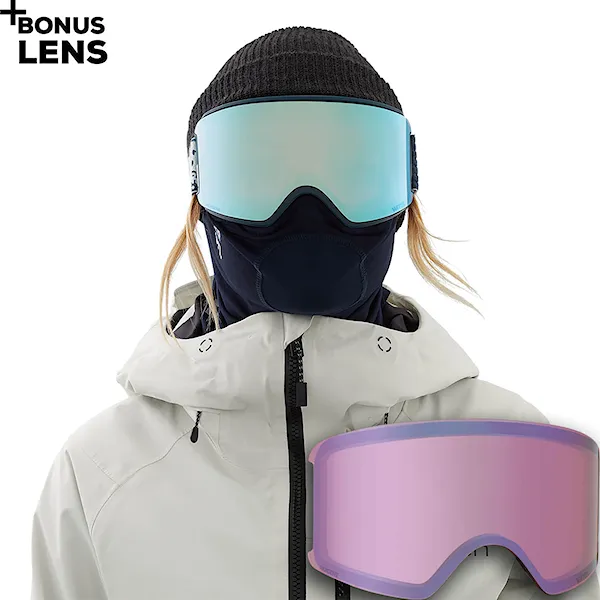 Gogle snowboardowe Anon Wm3 MFI noom | perc.var.blue+perc.cloudy pink 2021