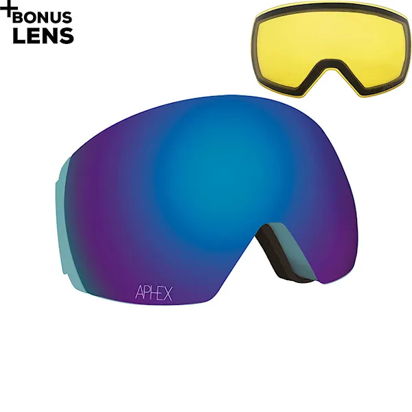 Snowboard Goggles Aphex Styx matt petrol | revo blue+yellow 2021