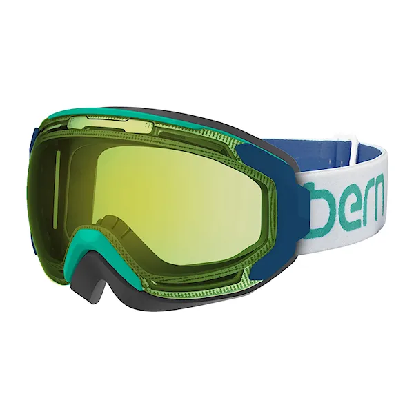 Snowboard Goggles Bern Juno white/teal | yellow light mirror 2016