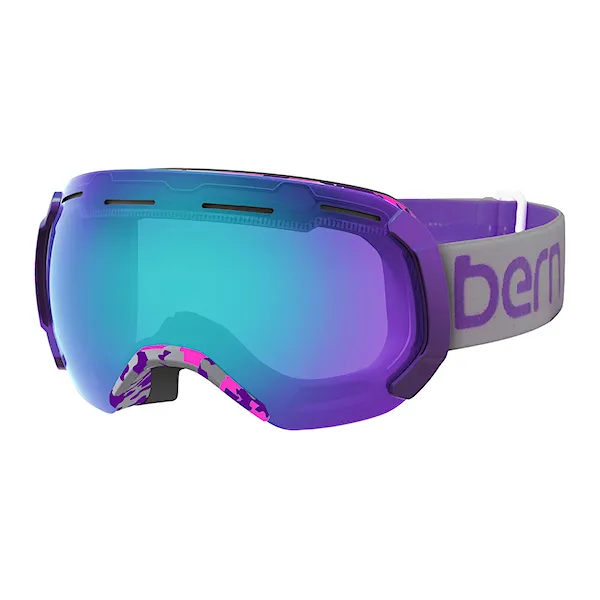 Snowboardové brýle Bern Monroe grey/purple | blue light mirror+bright light 2016