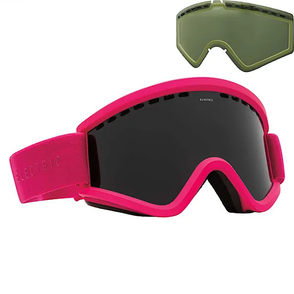 Snowboard Goggles Electric Egv solid berry | jet black+light green 2016