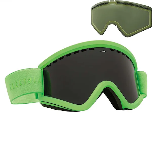 Snowboard Goggles Electric Egv solid slime | jet black+light green 2016
