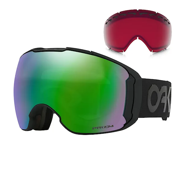 Snowboard Goggles Oakley Airbrake XL factory pilot blackout | prizm jade+prizm rose 2020