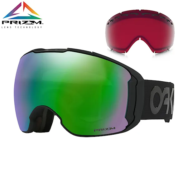 Snowboardové brýle Oakley Airbrake XL factory pilot blackout | prizm jade+prizm rose 2020