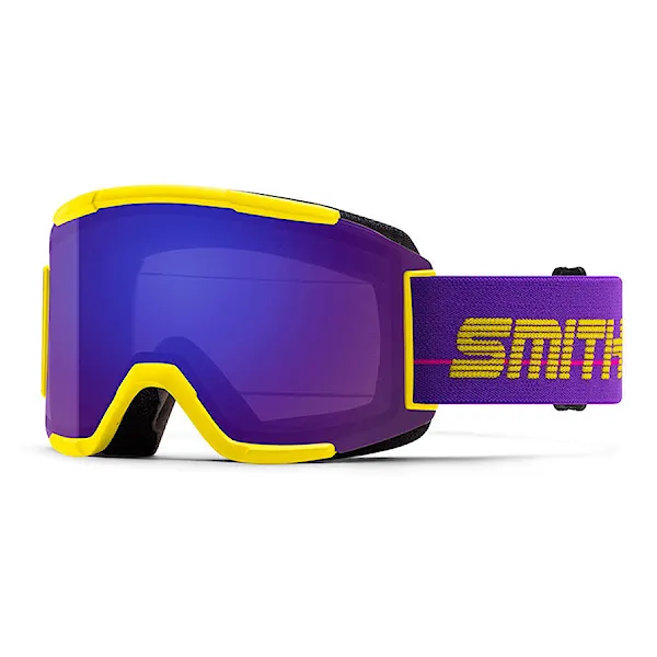 Snowboard Goggles Smith Squad yellow 1993 | chromapop ed violet mirror+yellow 2020