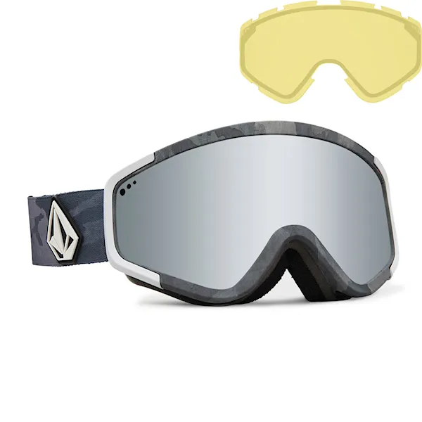 Snowboard Goggles Volcom Attunga cloudwash camo | silver chrome+yellow 2024
