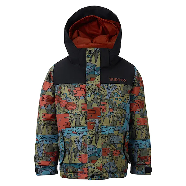 Snowboard Jacket Burton Boys Minishred Amped neverending story/true black 2019