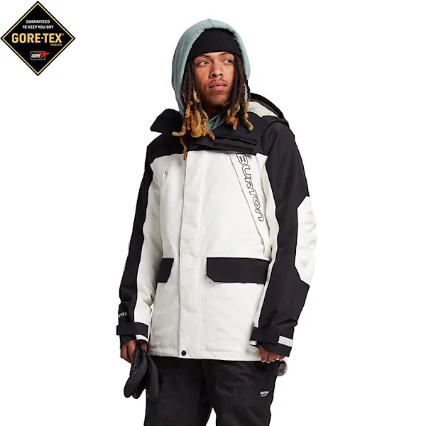 Snowboard Jacket Burton Gore Breach stout whiite/true black 2021