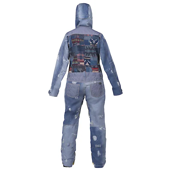 Snowboard Overall Burton L.a.m.b. Suzi Jumpsuit denim print 2017