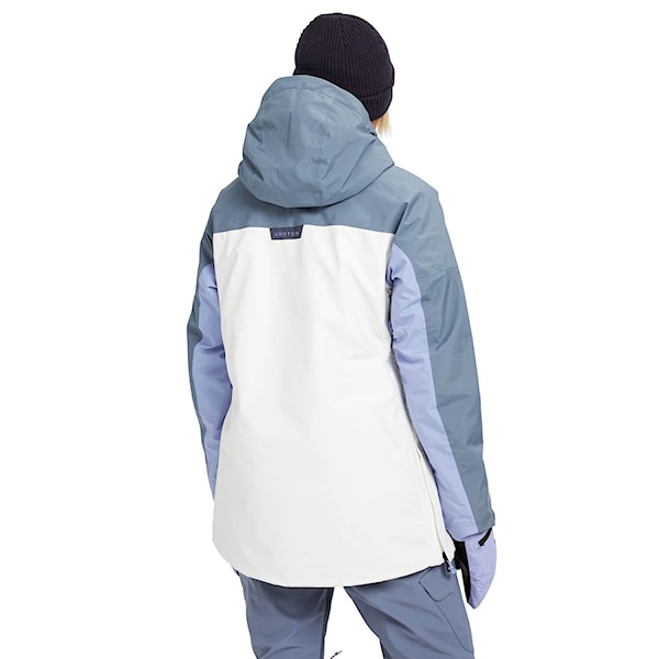 Bunda na snowboard Burton Wms Gore Pillowline Anorak folkstone grey/foxglove volet 2022