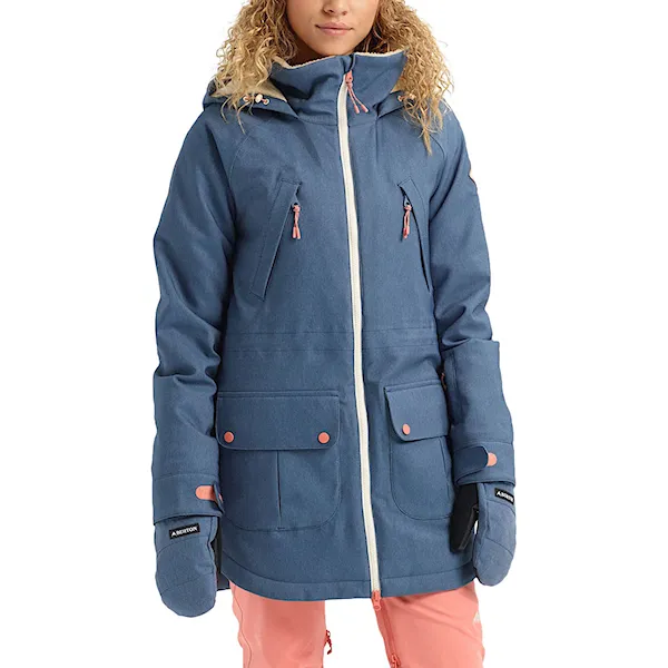 Snowboard Jacket Burton Wms Prowess Stretch Denim light denim 2020